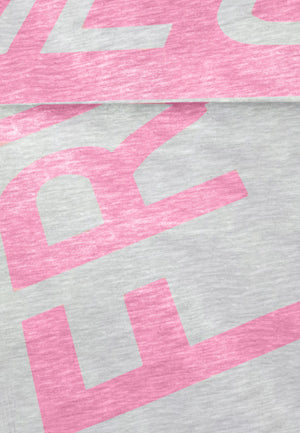 frieda & freddies logo scarf in pink