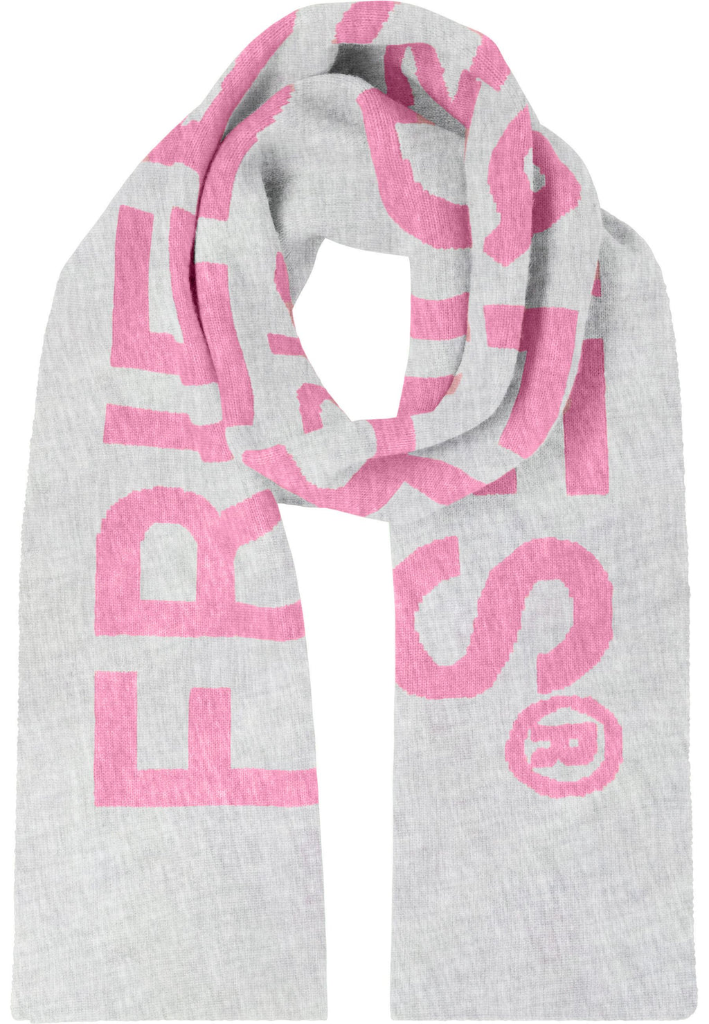 frieda & freddies logo scarf in pink