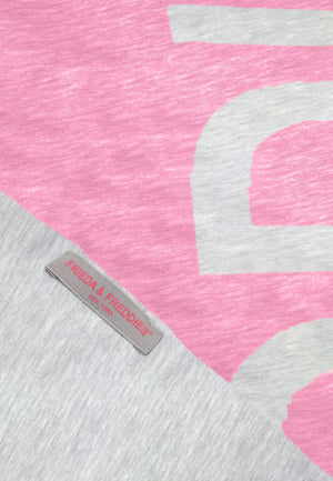 frieda & freddies logo scarf in pink