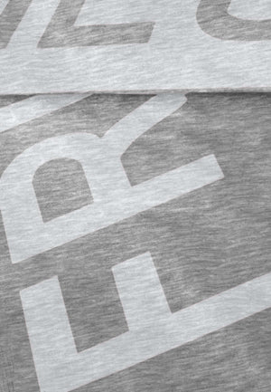 frieda & freddies logo scarf in grey