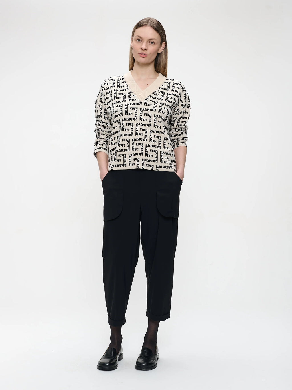 jane lushka still techincal jersey pants in black