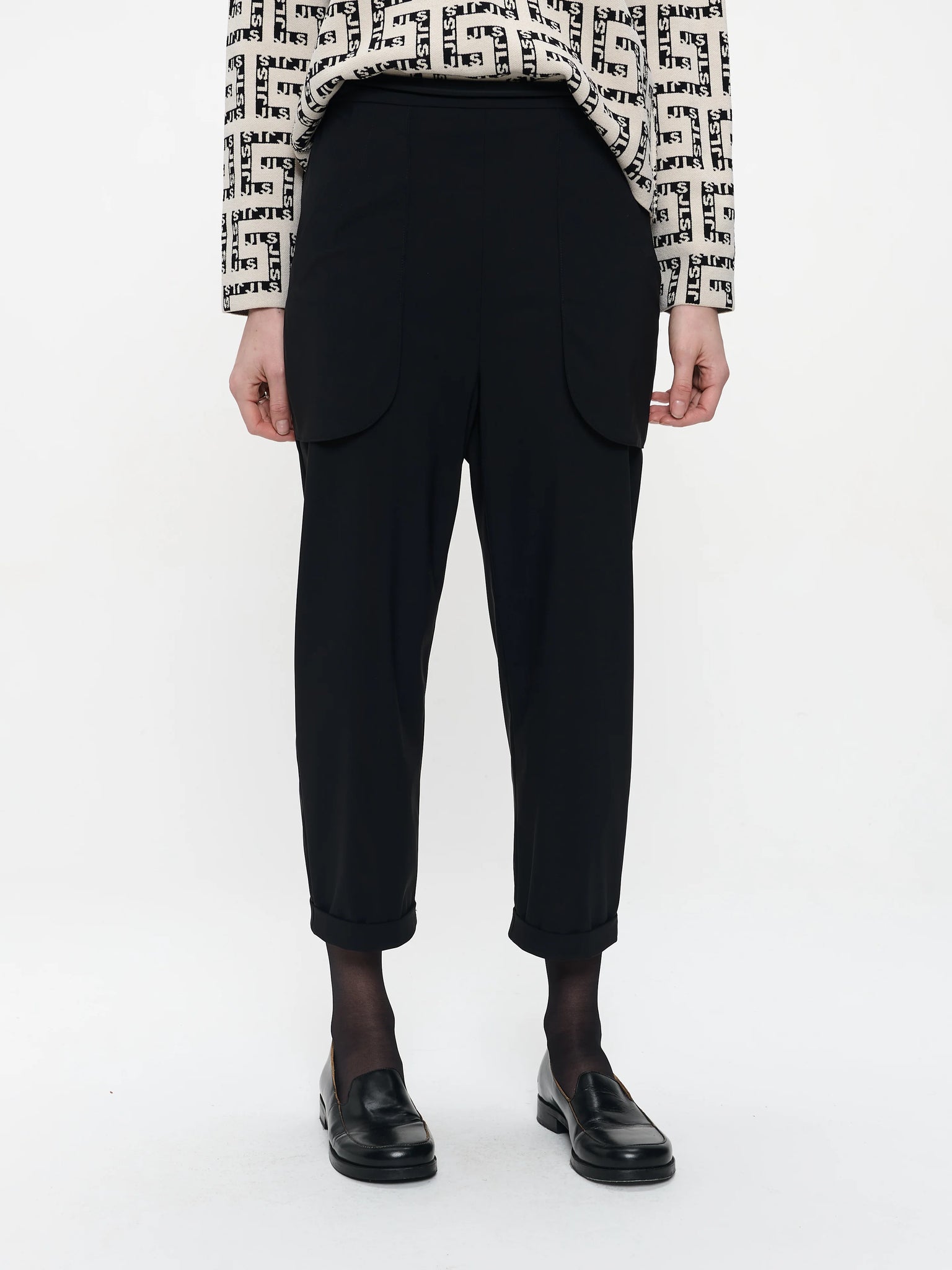 jane lushka still techincal jersey pants in black