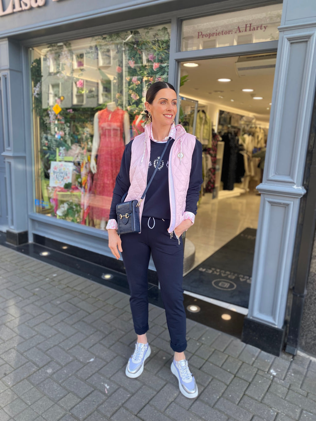 hv society eloise gilet in pink