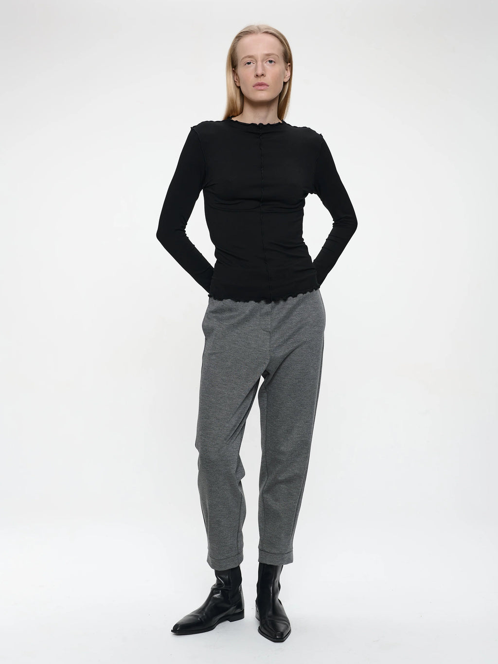 jane lushka janette top in black