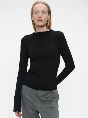 jane lushka janette top in black