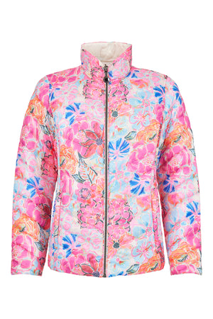 frandsen reversible printed jacket in multicolour