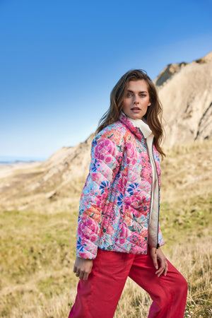 frandsen reversible printed jacket in multicolour