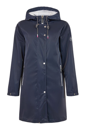 frandsen shiny raincoat in navy