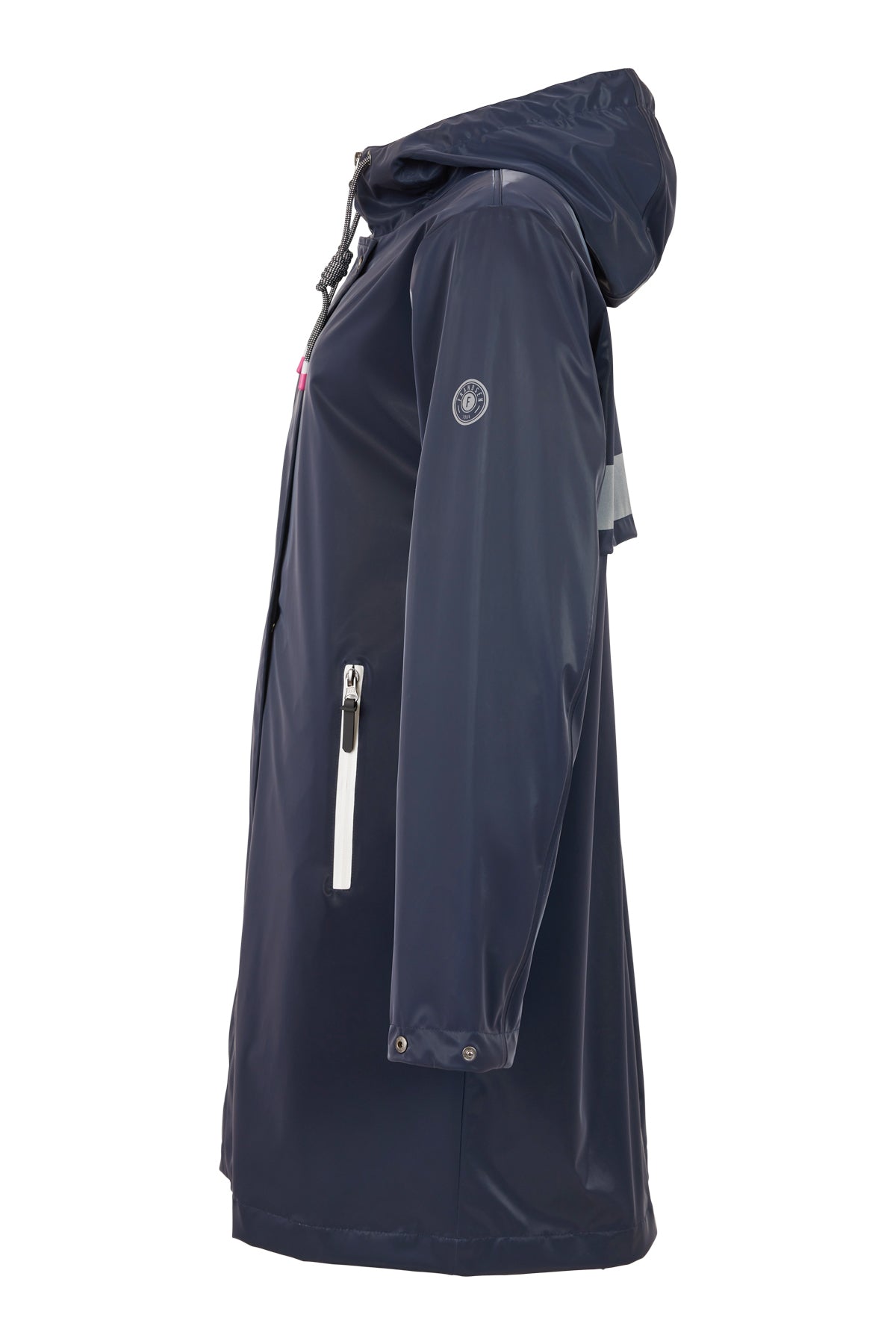 frandsen shiny raincoat in navy