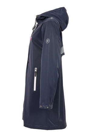 frandsen shiny raincoat in navy