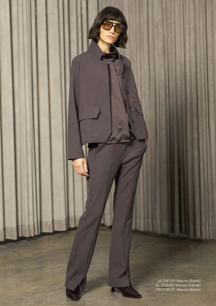 ania schierholt boxy style jacket in mauve