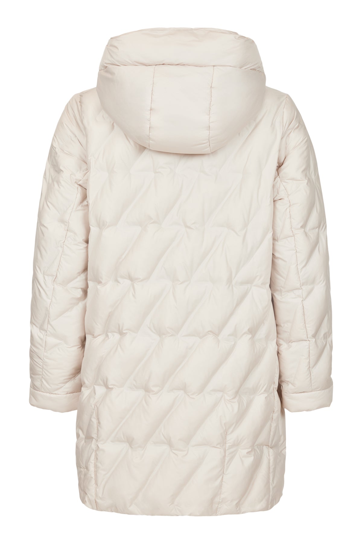 frandsen puffa coat in cream