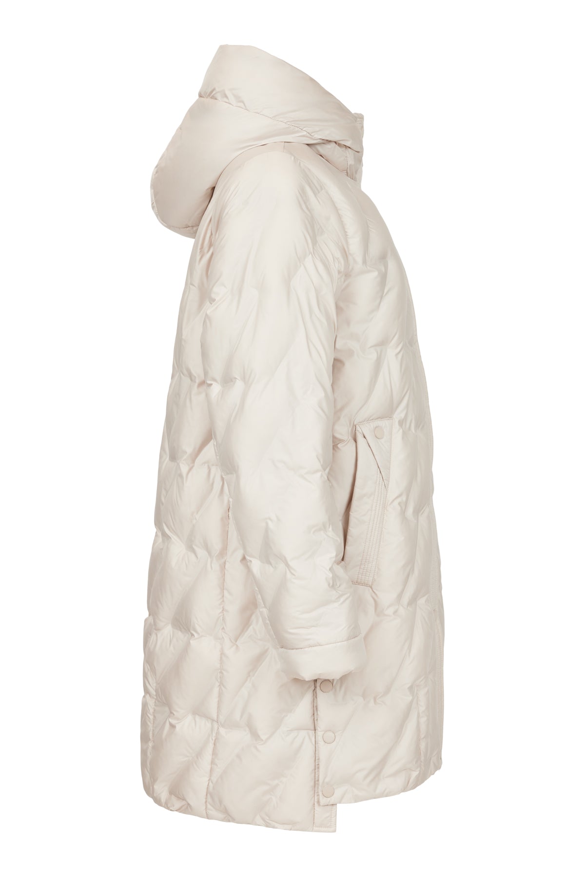 frandsen puffa coat in cream