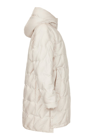 frandsen puffa coat in cream