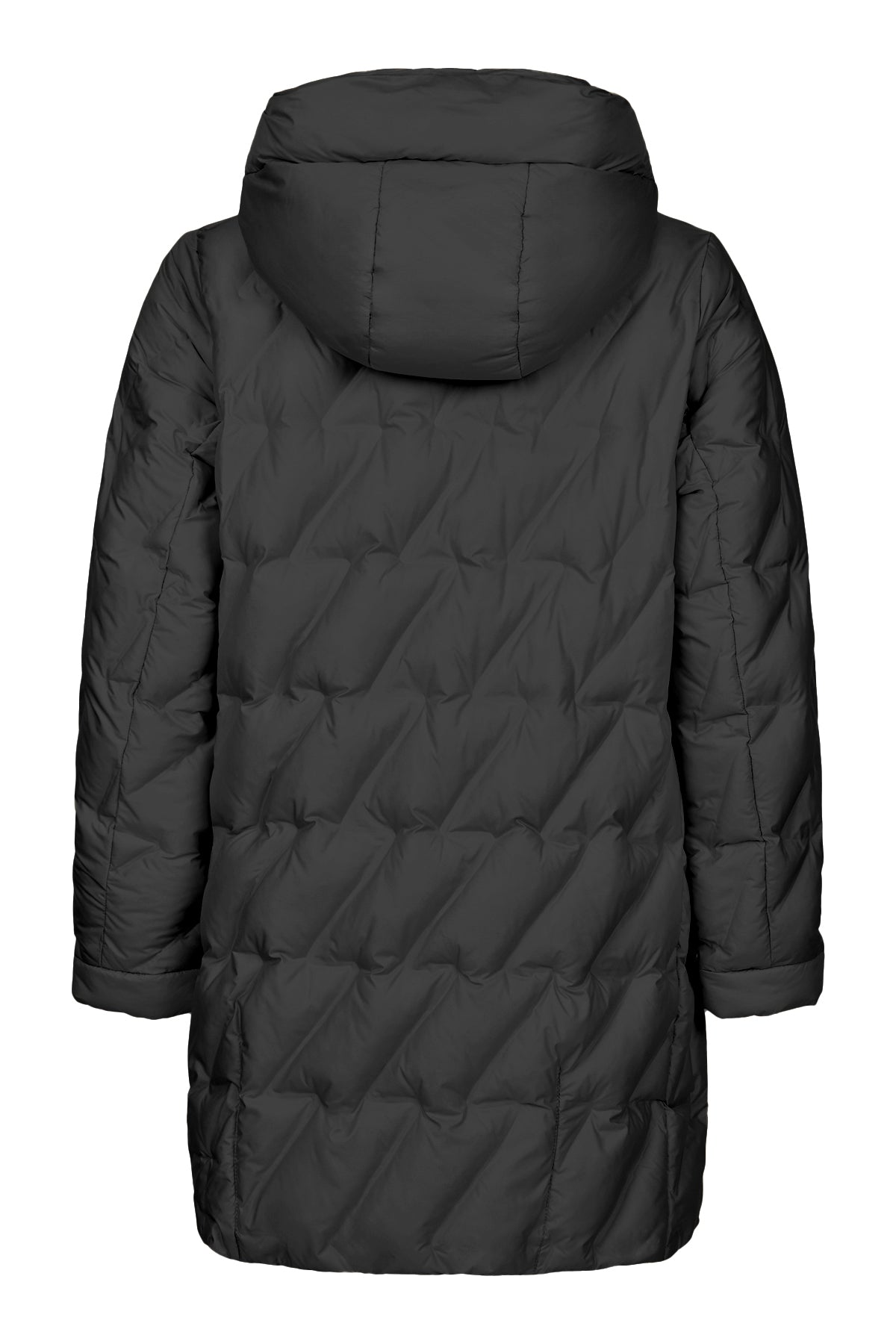 frandsen puffa coat in black