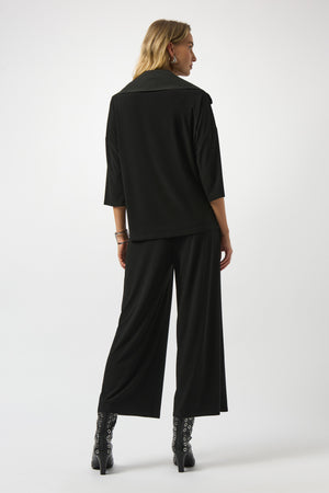 joseph ribkoff culotte jumpsuit in black