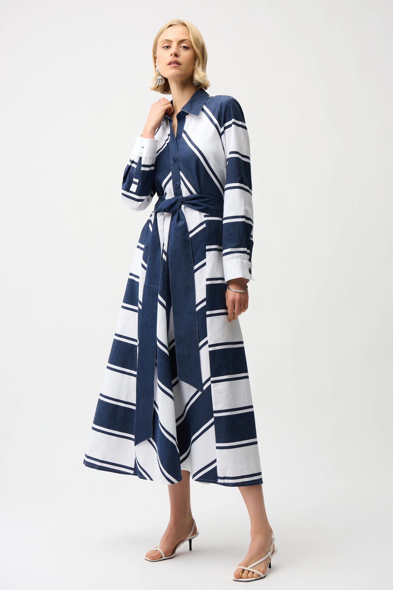 joseph shirt dress Joseph Ribkoff Abstract Print Shirt Dress Style 242154