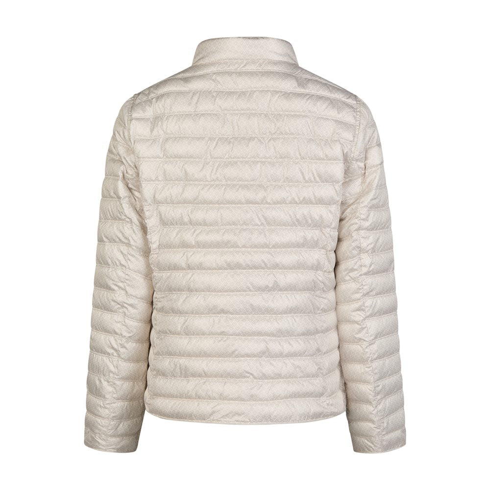 Barbara Lebek Reversible Printed Quilted Coat in beige