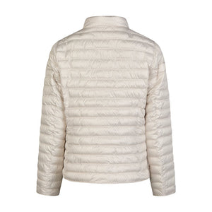 Barbara Lebek Reversible Printed Quilted Coat in beige