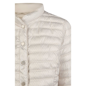 Barbara Lebek Reversible Printed Quilted Coat in beige