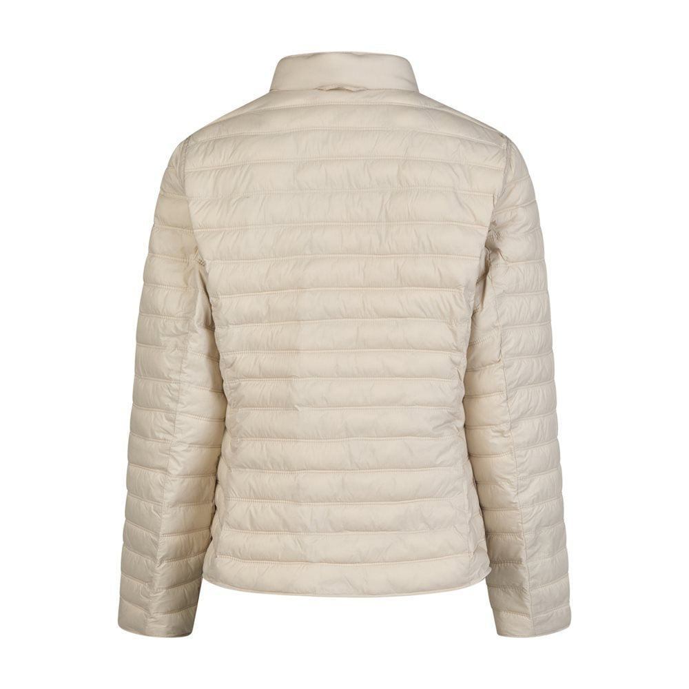 Barbara Lebek Reversible Printed Quilted Coat in beige
