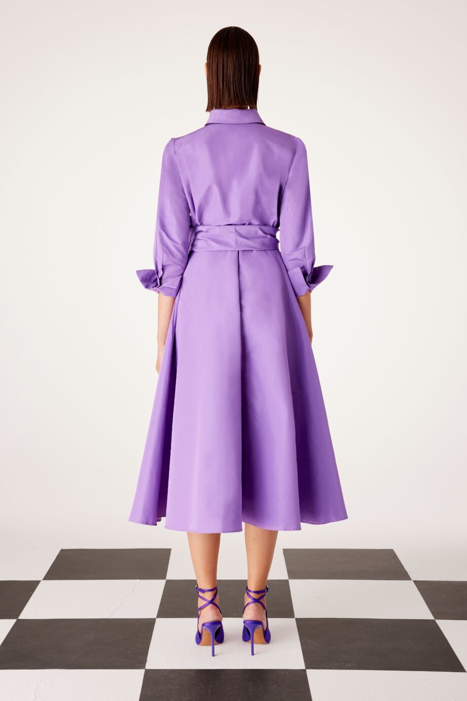 carla ruiz shirt dress in lilac