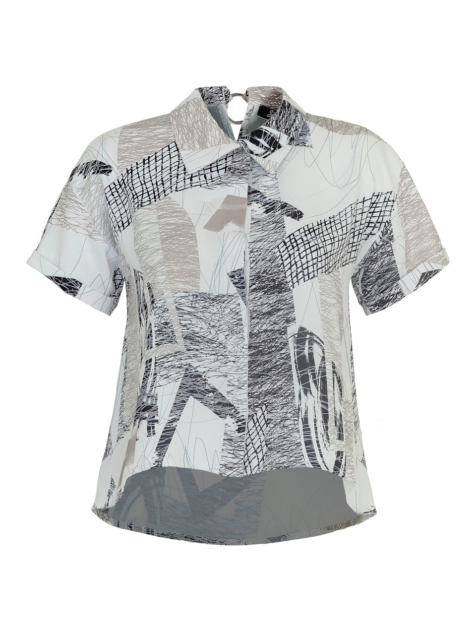 EverSassy scribble print shirt in white, product code 64052