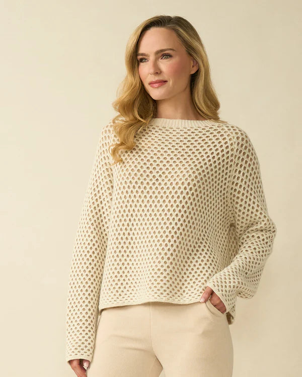 deck waffle knit in beige