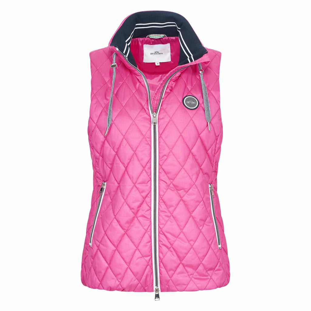 HV Society Fiona quilted gilet (pink)