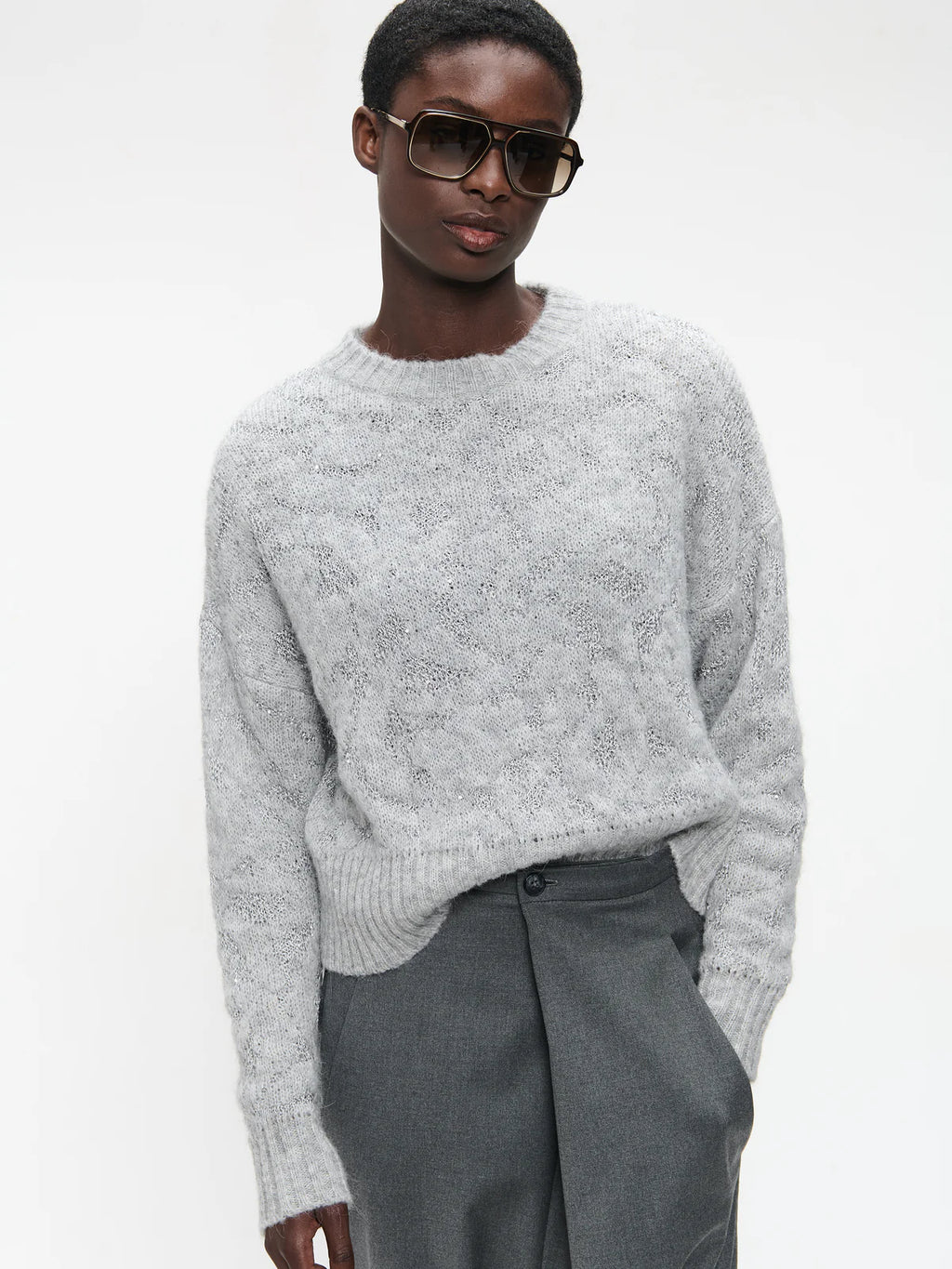 Jane Lushka Sequin Pattern Knit
