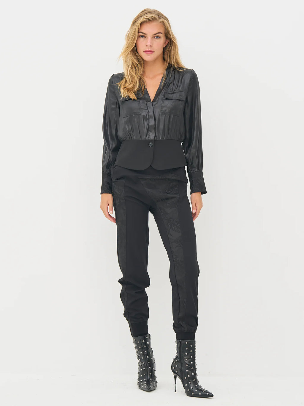 nu denmark becca shirt in black