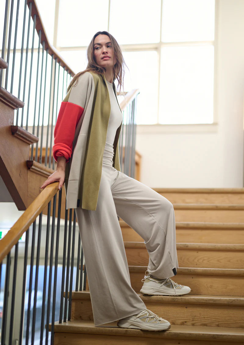 henriette steffensen patch cardigan in red