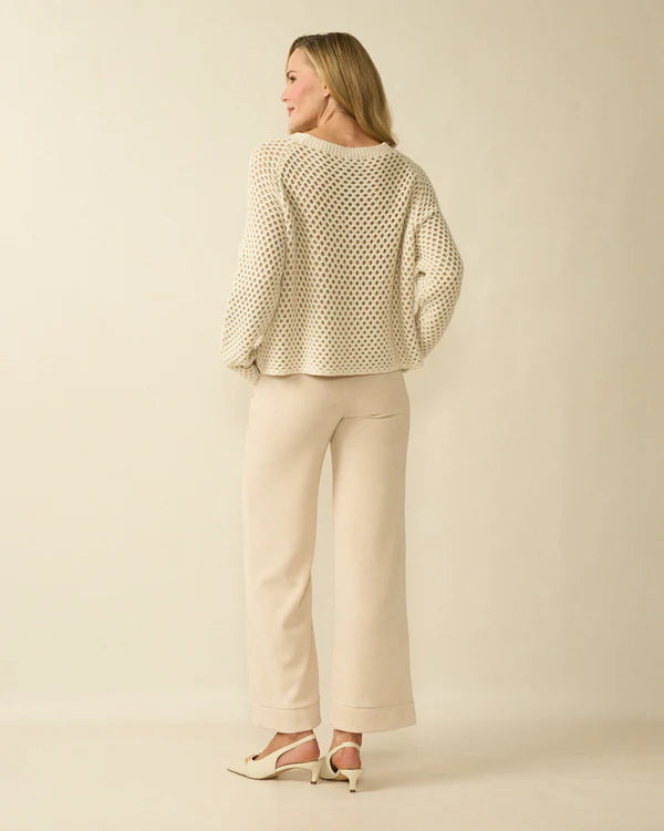 deck waffle knit in beige