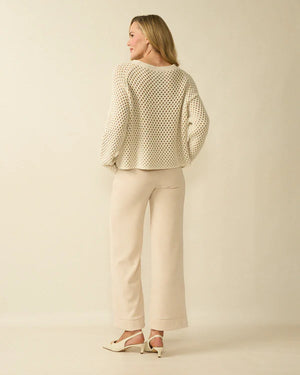 deck waffle knit in beige