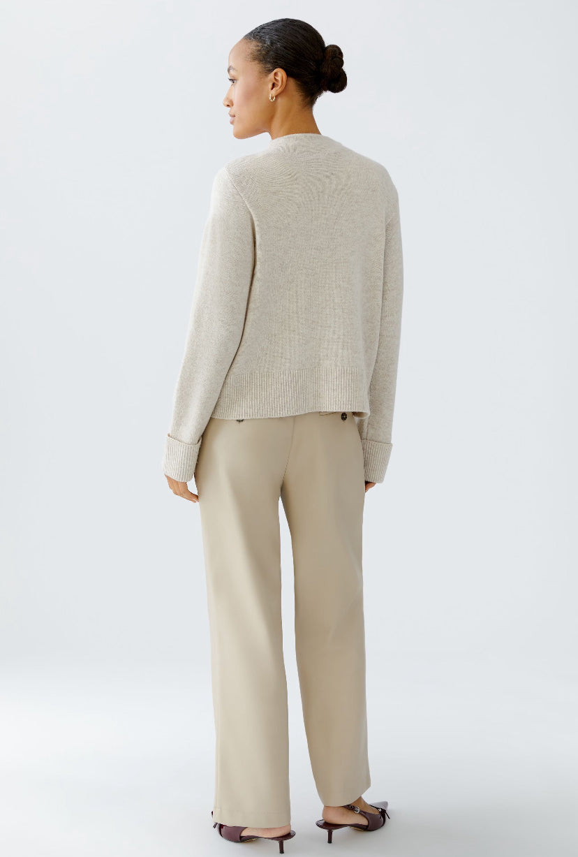 oui pocket detail knit in beige