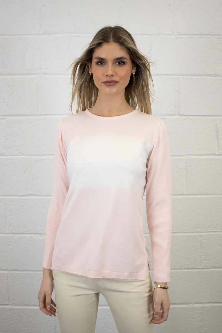 No2Moro Foyle ombre light knit in pink