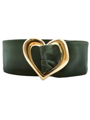 Love heart wrap belt (green)