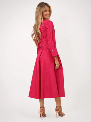 kate & pippa penelope taffeta dress in pink