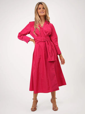 kate & pippa penelope taffeta dress in pink