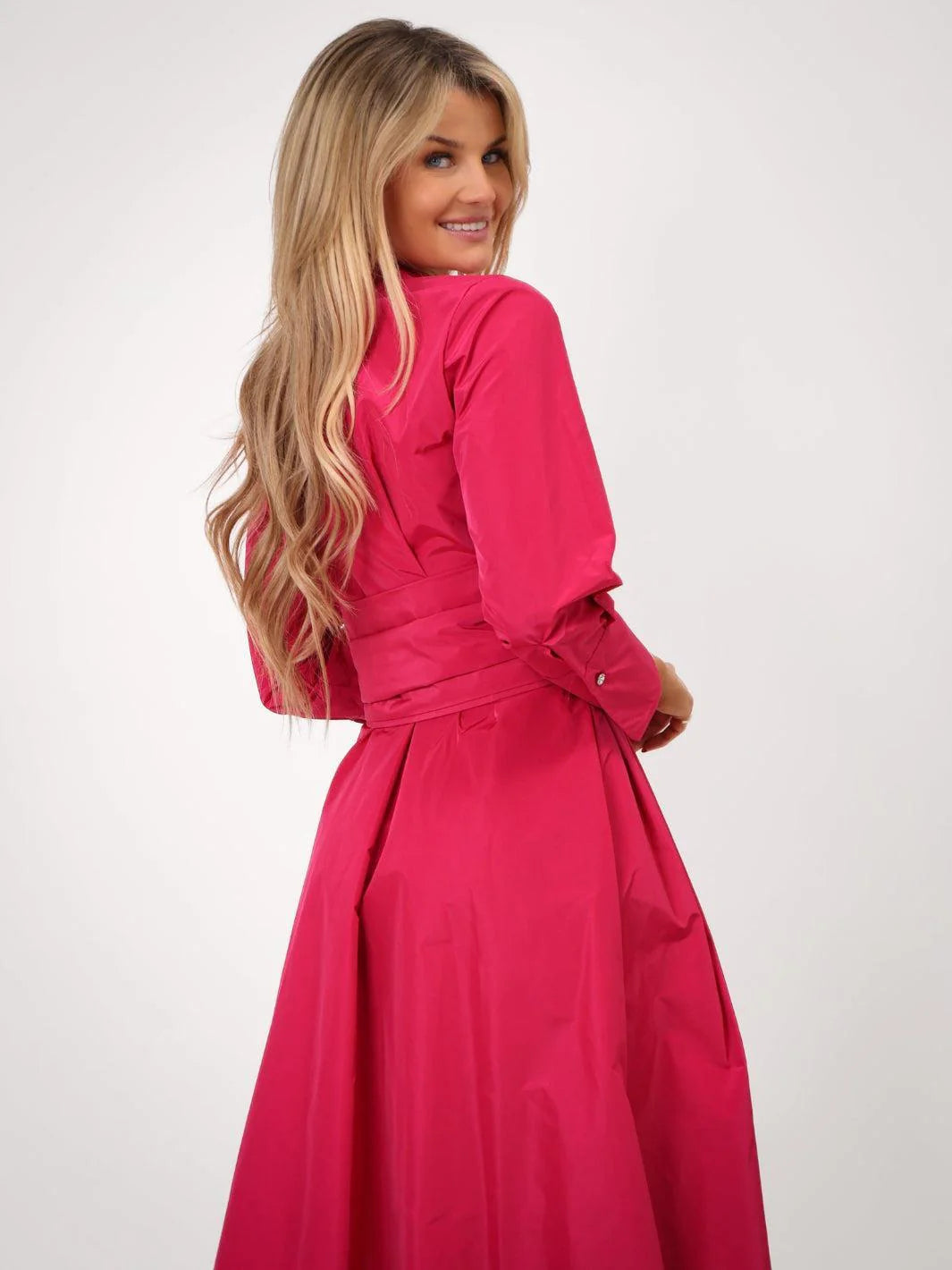 kate & pippa penelope taffeta dress in pink