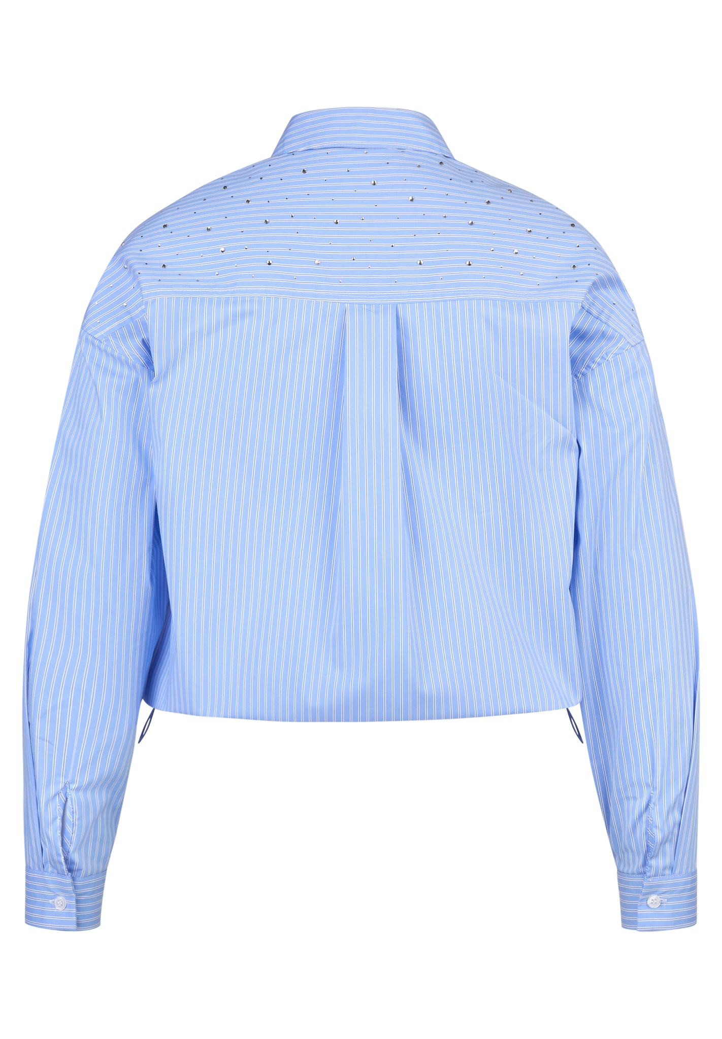 le comte pinstripe diamante shirt in blue