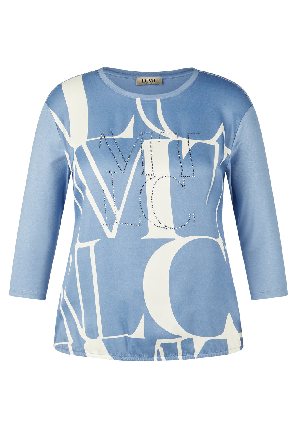 le comte slogan silky top in blue