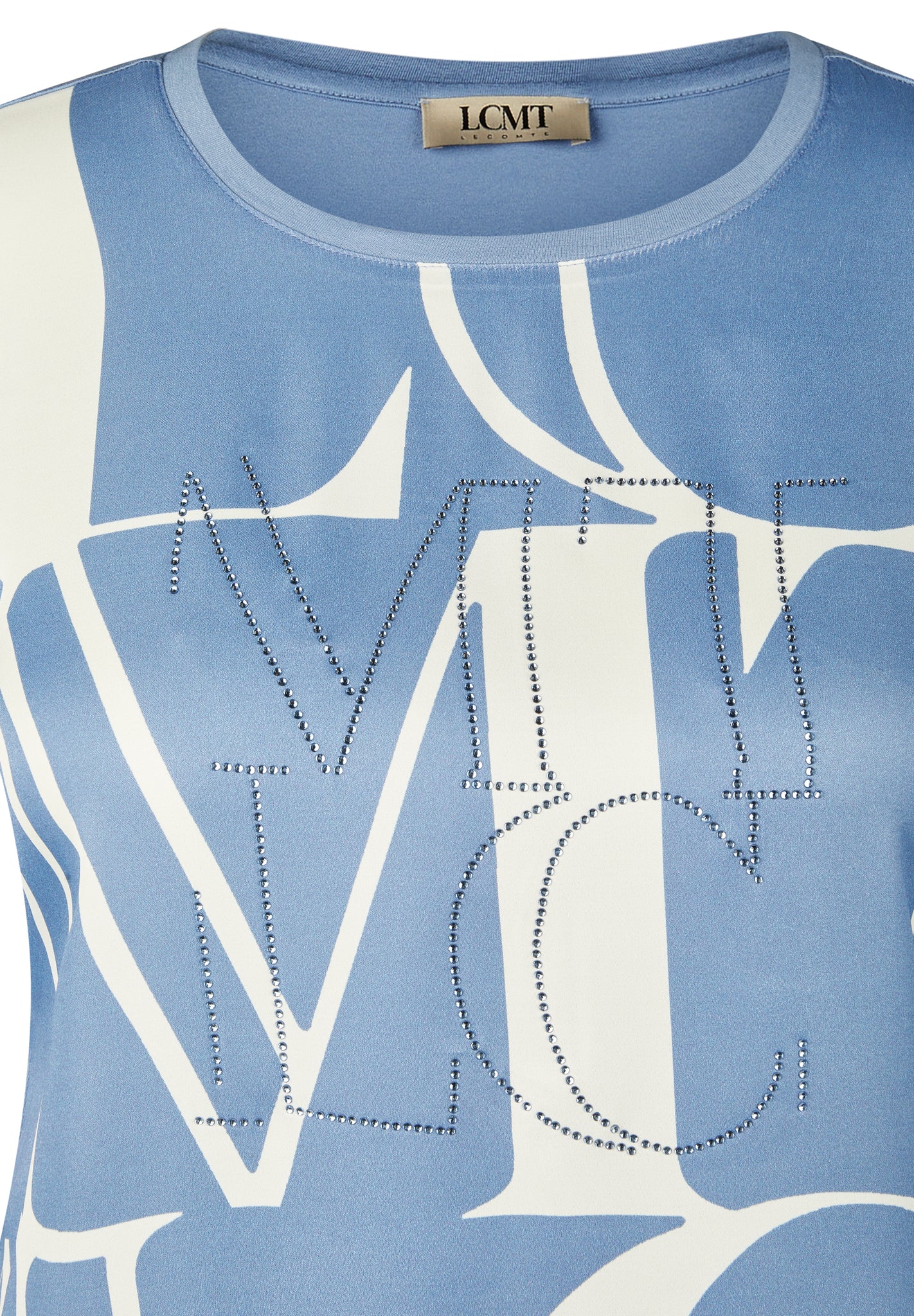 le comte slogan silky top in blue