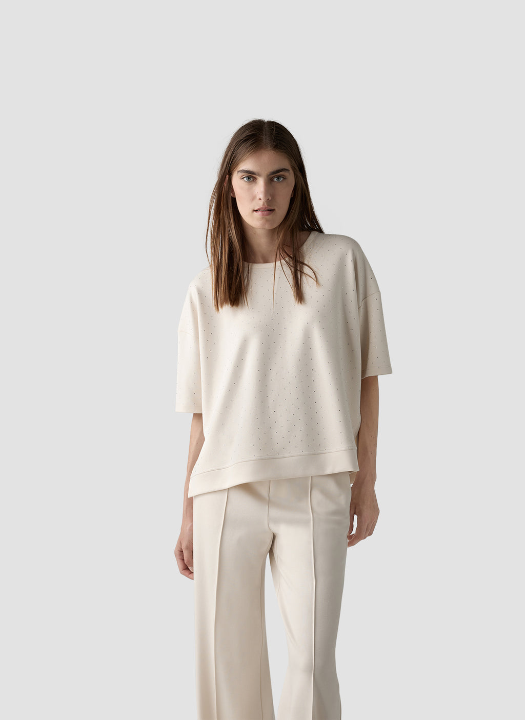 le comte diamante tshirt in cream