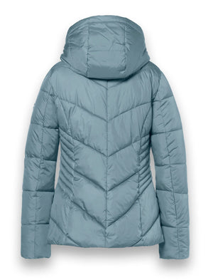 district val thorens puffa jacket in mineral blue