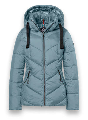 district val thorens puffa jacket in mineral blue