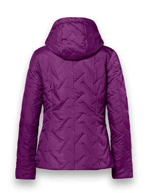 district frejus puffa jacket in purple