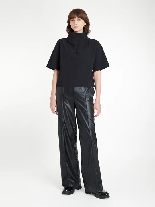 Jane Lushka Leone blouse technical jersey in black