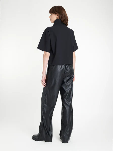 Jane Lushka Leone blouse technical jersey in black