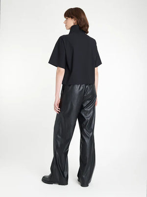 Jane Lushka Leone blouse technical jersey in black